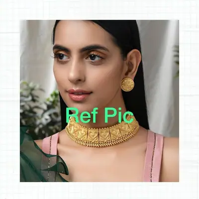 Antique Temple Gold Choker