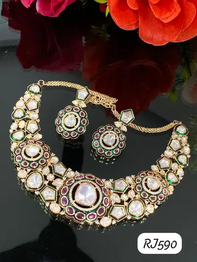 Kundan Bridal Choker Necklace Set