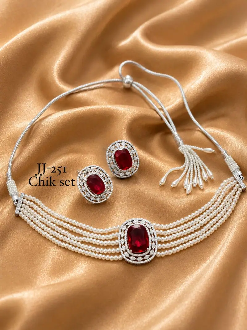 Pearl Ruby AD Chik Set — White