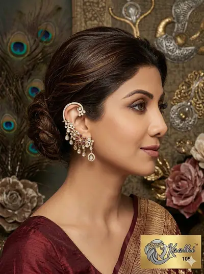 Kundan Statement Ear Cuff