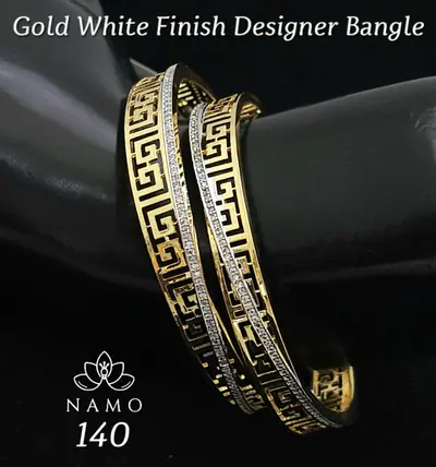 Greek Key American Diamond Bangles