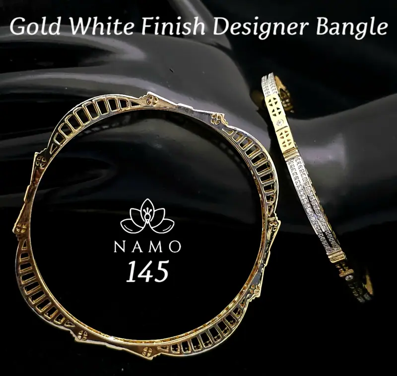 Baguette Line Openable Bangle — Gold