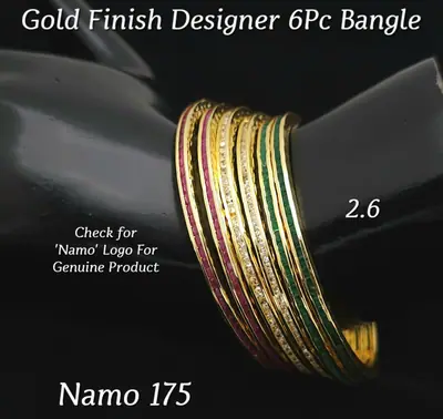 Six Piece Meenakari Bangle Set