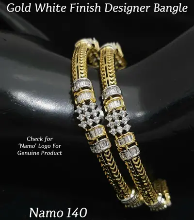 Wheat Band Diamond Cluster Bangles