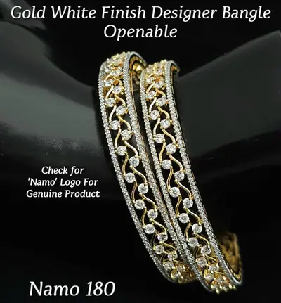 Vine Leaf Openable Diamond Bangles