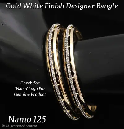 Twin Line Slim Diamond Bangles