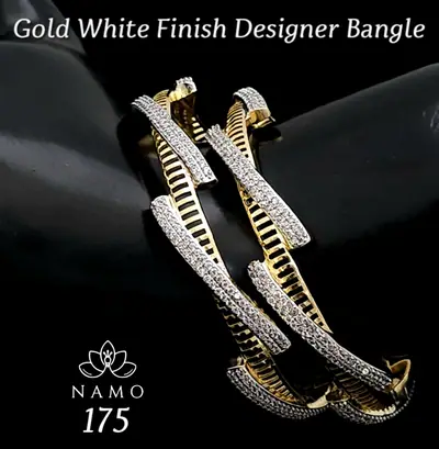 Crisscross Ribbed Diamond Bangle Pair