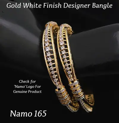 Double Line Slim Diamond Bangles