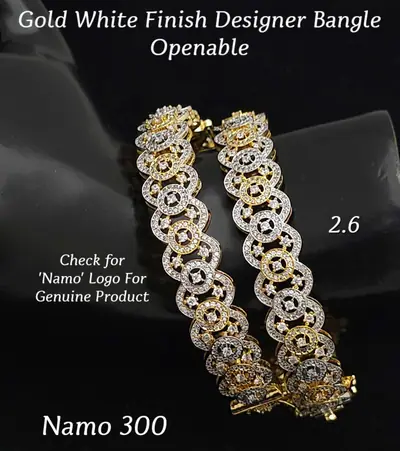Coin Motif Openable Bangle Pair