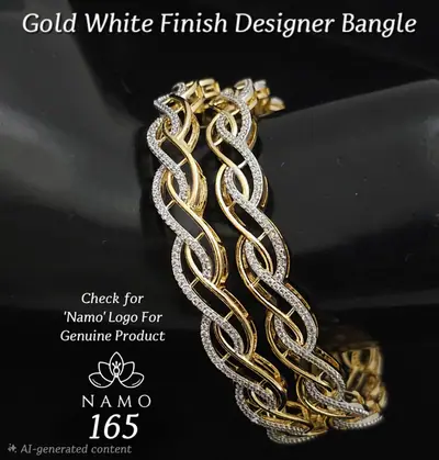 Interlaced Braid Diamond Bangles