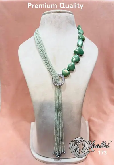 Pastel Bead Ring Tassel Maala