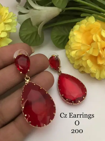 Teardrop Statement Dangler Earrings