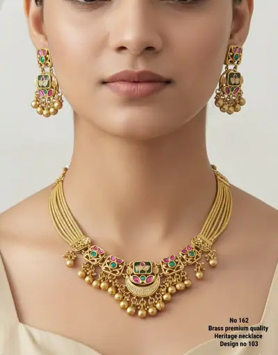 Antique Kundan Heritage Necklace Set