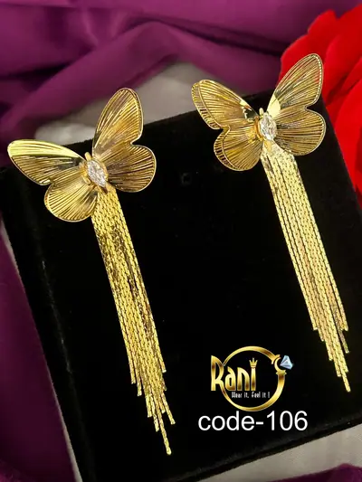 Butterfly Tassel Drop Earrings