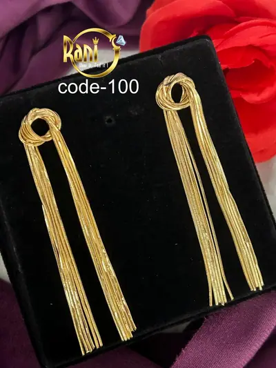 Knotted Chain Tassel Earrings