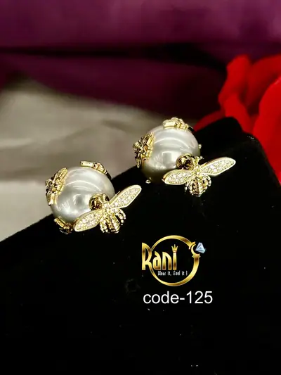 Pearl Bee American Diamond Studs