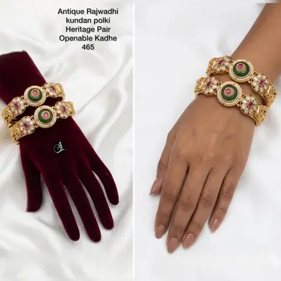 Meenakari Floral Openable Kada