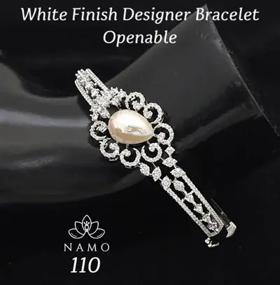 AD Pearl Openable Designer Bracelet