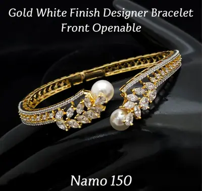 Pearl Tipped Front Openable Bracelet