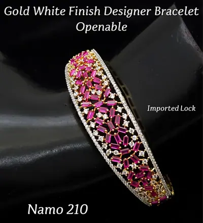 Baguette Starburst Openable Bracelet
