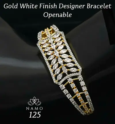 Marquise Cluster Openable Bracelet