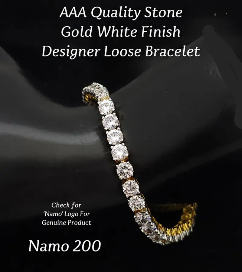 Solitaire Line Loose Bracelet — Gold