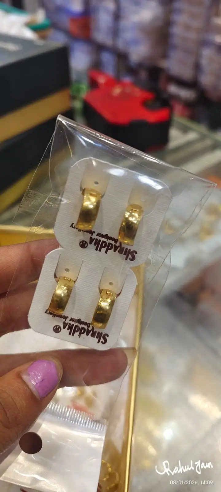 Plain Gold Clip Bali Earrings — Gold