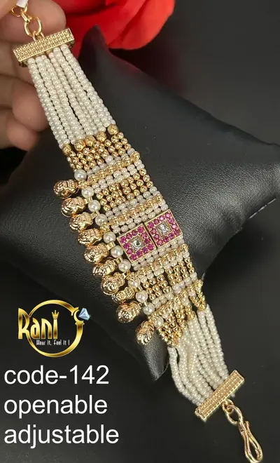 Antique Pearl Strand Adjustable Bracelet